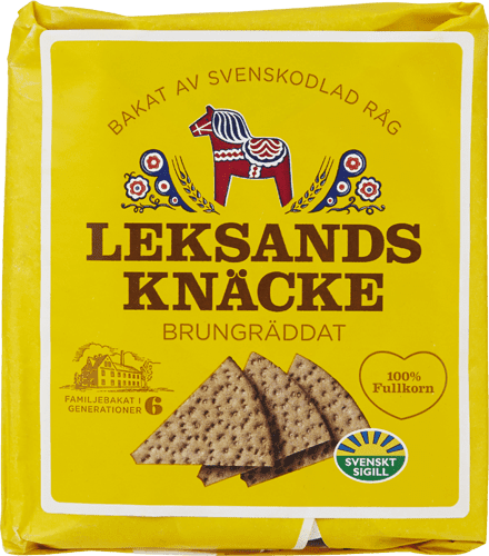 Crispbread Leksands Knäckebröd Trekant Brungräddat