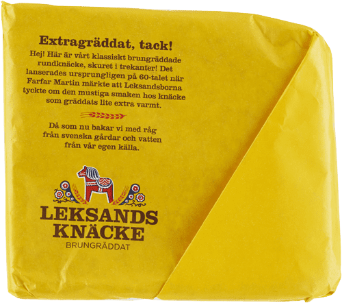Crispbread Leksands Knäckebröd Trekant Brungräddat