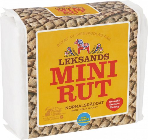 Crispbread Leksands Knäckebröd MiniRut Normalgräddat