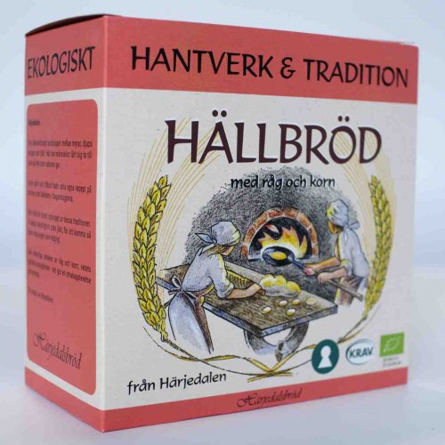 Organic Hällbröd with rye and barley 225 g