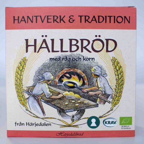 Organic Hällbröd with rye and barley 225 g