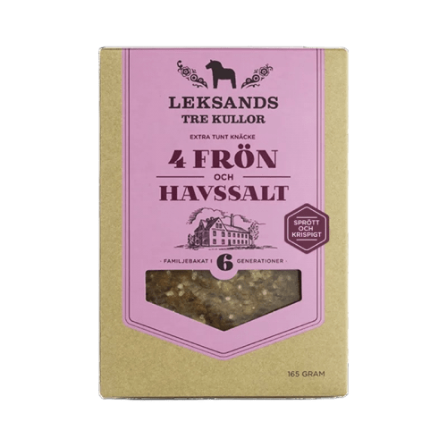 Leksands Knäckebröd 4 Seeds & Sea salt 165 g