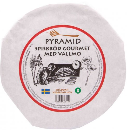 Crispbread Pyramidbageriet Spisbröd Gourmet with Poppy Seeds