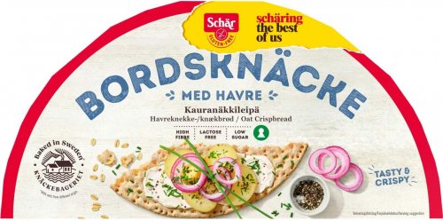 Gluten free Knäckebröd Schär Bordsknäcke with oat