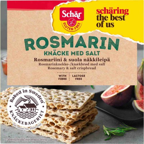 Gluten-free Knäckebröd Schär Rosemary with salt