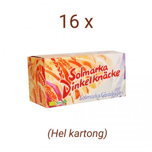Whole box Knäckebröd Solmarka Gårdsbageri Dinkelknäcke