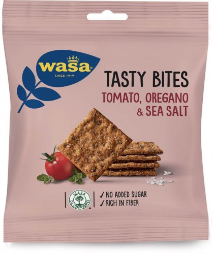 Knäckebröd Wasa Tasty Bites Tomato, Oregano & Sea salt 50 g